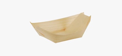 Fingerfood-Teller & -Schalen aus Holz